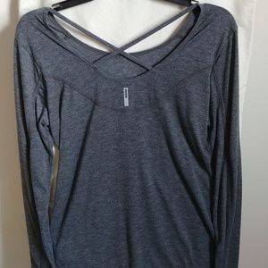 RBX gray long sleeve shirt with thumb holes